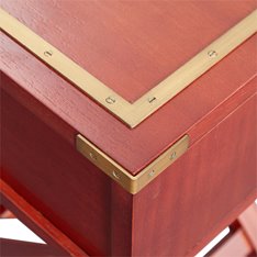 Authentic Models Double Drawer Side Table Image