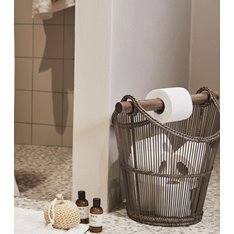 Basket with Toilet Roll holder - Natural Image