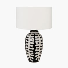 Black and white abstract Lamp Base Large Image