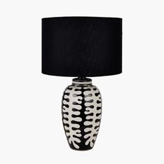 Black and white abstract Lamp Base Large Image