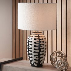 Black and white abstract Lamp Base Large Image