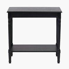 Black Painted Console with Shelf  Image