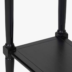 Black Painted Console with Shelf  Image