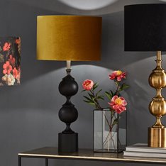 Black Tall Bobble shape lamp Image