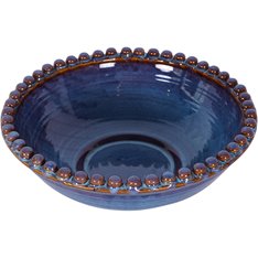 Bobble Edge Blue Glaze Bowl Image