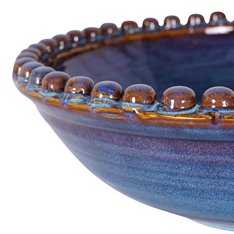 Bobble Edge Blue Glaze Bowl Image