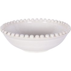 Bobble Edge Cream Glaze Bowl Image