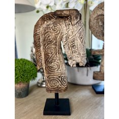 Carved Wooded Horse Head Image