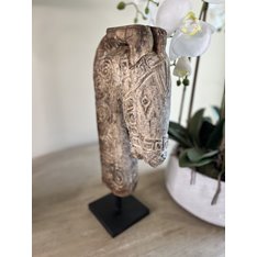 Carved Wooded Horse Head Image