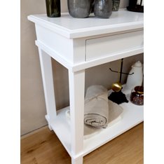 Classic White Painted Wood Console Table Image