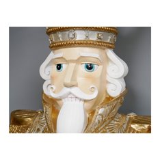 Gold & White 6ft Nutcracker Soldier  Image