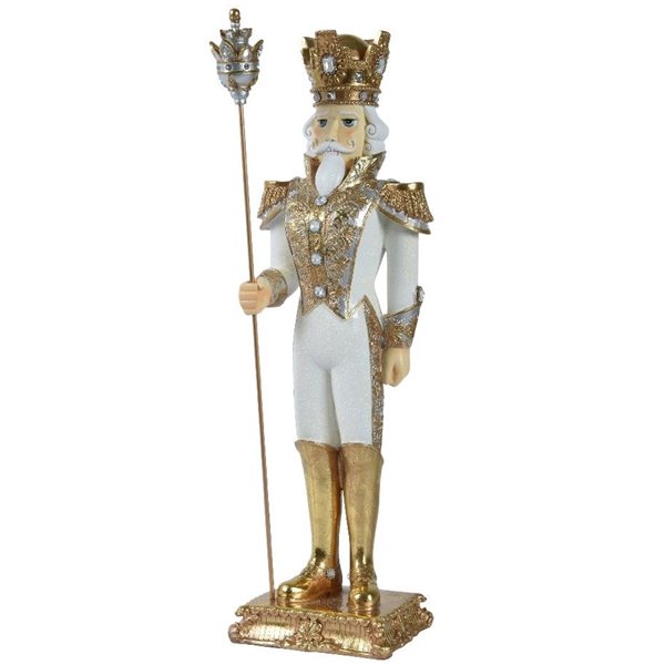 Gold & White Nutcracker Soldier 