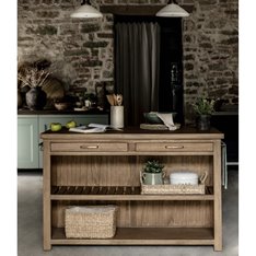 Natural Double Kitchen Island Image