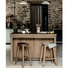 Natural Double Kitchen Island Image