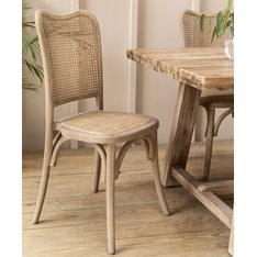 Rattan & Cane back dining chair Image