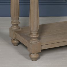 Rustic Washed Cedar Console Table Image