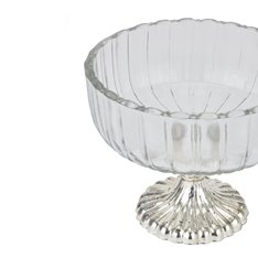 Small Fluted Glass Bowl on Stand Image