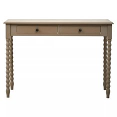 Two drawer Grey Console with bobble legs Image