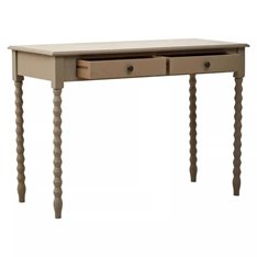 Two drawer Grey Console with bobble legs Image