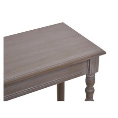 Washed Taupe Grey Console with Shelf   Image