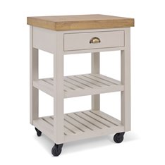 Wood Top Painted Clay Butchers Block Image